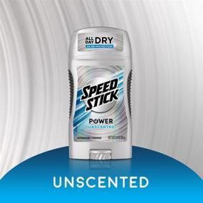 img 1 attached to Unscented Speed Stick Power Antiperspirant Deodorant for 👨 Men - Pack of 6 (3 Ounce, Packaging May Vary)