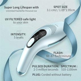 img 1 attached to 💆 DEESS Permanent Hair Removal System: Unlimited Flashes, Fastest IPL Laser Device for Women and Men | 3-in-1 Model | 2 Years Warranty