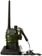 баофенг uv-5r5 двухдиапазонная двусторонняя радиостанция: мощность 5 вт, vhf и uhf, комплект с большой батареей (camo) логотип