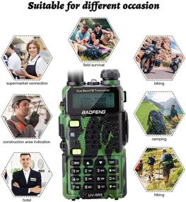 img 3 attached to BAOFENG UV-5R5 Dual Band Two-Way Radio: 5W Power, VHF & UHF, Complete Kit with Large Battery (Camo)