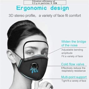 img 2 attached to Face_Mask Breathing Detachable Replaceable Adjustable