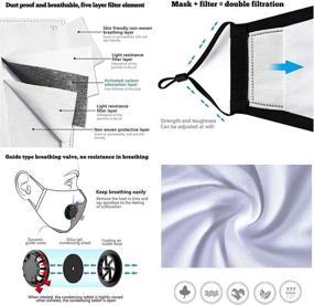 img 1 attached to Face_Mask Breathing Detachable Replaceable Adjustable