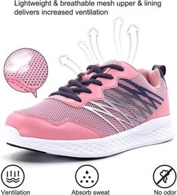 img 3 attached to 👟 Ultra-Lightweight Boys' Running Shoes: Skywheel Athletic Sneakers for Endless Performance!