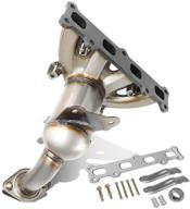 oem-conv-041 factory style catalytic converter exhaust header for 2007-2008 caliber / 2007-2017 compass patriot logo