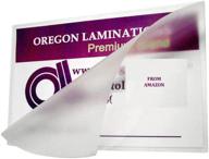 oregon lamination hot laminating pouches: letter size, pack of 100, 3 mil, 9 x 11-1/2-inch, matte/matte – high-quality protection! logo