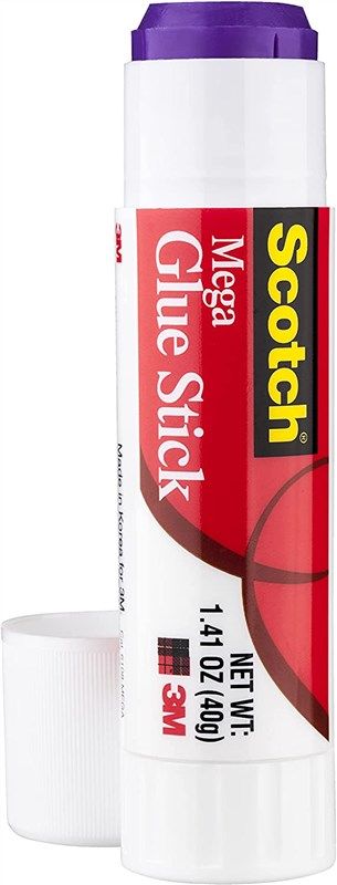 Scotch Mega Purple Glue Stick 1.4 oz Acid Free and Non-Toxic (6108