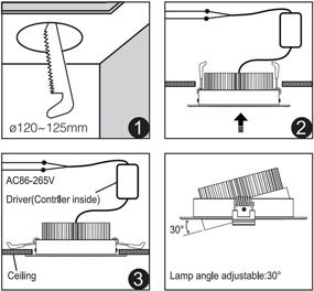 img 1 attached to Замена встраиваемого потолочного светильника с регулируемой яркостью 9 Вт CCT Ceiling