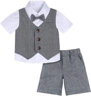 👶 boys' clothing: modern toddler boys gentleman outfit – perfect for all occasions logo