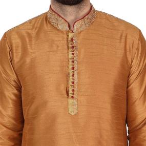 img 2 attached to SKAVIJ Men's Tunic Kurta Pajama: Stylish Party Clothing for Men