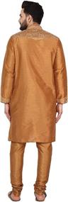 img 3 attached to SKAVIJ Men's Tunic Kurta Pajama: Stylish Party Clothing for Men