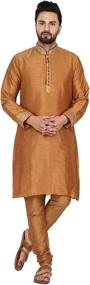 img 4 attached to SKAVIJ Men's Tunic Kurta Pajama: Stylish Party Clothing for Men