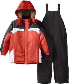 img 2 attached to High-Quality Rothschild Big Boys' Colorblock 🌨️ Snowsuit for Ultimate Winter Style and Warmth