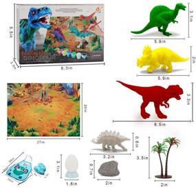 img 2 attached to Lekebaby Dinosaur Painting Crafts Kit Paint