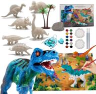 lekebaby dinosaur painting crafts kit paint logo