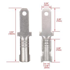 img 1 attached to Baomain Splice Terminals Connector Insulated Industrial Electrical