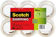 6 pack of scotch packaging tape, 6 inches x 3500 yards logo