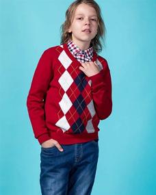 img 3 attached to 👕 Stylish Benito Benita Pullover Uniforms: Trendy Patterns for Boys' Clothing