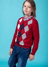 img 2 attached to 👕 Stylish Benito Benita Pullover Uniforms: Trendy Patterns for Boys' Clothing