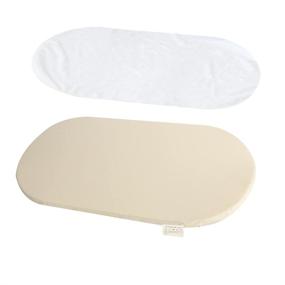 img 1 attached to 🍼 Organic Cotton Foam Cradle Mattress Pad for Baby Crib and Bassinet