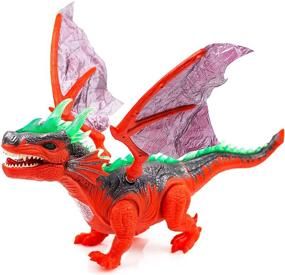 img 4 attached to 🦖 Toysery Flashing Operated Dinosaur Triceratops