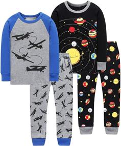 img 4 attached to 👕 Shelry Pajamas Sleepwear Christmas Boys' Clothing for Sleepwear & Robes