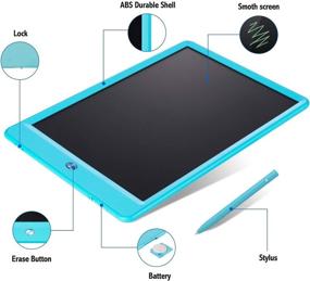img 2 attached to 10-inch LCD Writing Tablet, EooCoo Colorful Screen Doodle Board, Handwriting Drawing Tablet for Kids and Adults at Home, School, Office – Blue
