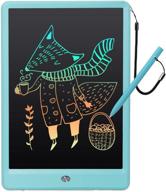 10-inch lcd writing tablet, eoocoo colorful screen doodle board, handwriting drawing tablet for kids and adults at home, school, office – blue logo