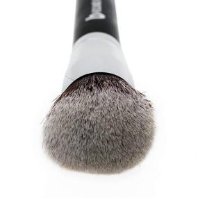 img 1 attached to Mineral Powder Foundation Makeup Brush: Round Top Kabuki Brush for Precise Loose and Compact Mineral Application – Soft, Dense Synthetic Bristles for Setting, Finishing, and Buffing Liquid & Cream Products – Cruelty-Free