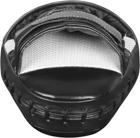 img 1 attached to 🥊 FightX Leather Curved Punching Mitts for Boxing – Men & Women MMA Training Equipment, Muay Thai Sparring Mitts, MMA Hitting Pads – Available in Multiple Colors
