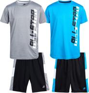 👕 boys' pro athlete athletic shirt and shorts set - clothing sets logo