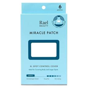 img 4 attached to 🌟 Clear & Powerful Acne Solution: Rael Miracle Patches XL Cover for Face and Body - Hydrocolloid Spot Control Treatment, Targeting Large Acne Clusters (6 Patches)