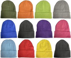 img 4 attached to 🔥 Yacht Smith Wholesale Beanies: Top-quality Thermal Men's Accessories at Wholesale Prices