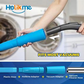 img 2 attached to Holikme Dryer Vent Cleaner Kit - Vacuum Hose Attachment Brush & Lint Remover - Blue