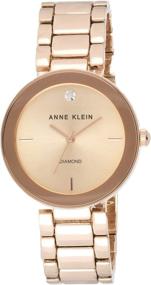 img 4 attached to ⌚️ Элегантные женские наручные часы Anne Klein с циферблатом из подлинного алмаза