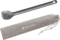 navaris long handle titanium spork logo