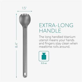 img 2 attached to Navaris Long Handle Titanium Spork