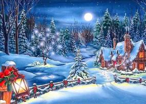 img 4 attached to Diamond Painting Embroidery Christmas 11 815 8Inch
