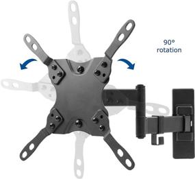 img 1 attached to VIVO Full-Motion TV Wall Mount for 13-42 inch Flat Plasma Screens - VESA Bracket Stand with Tilt and Swivel - Black (MOUNT-VW06)