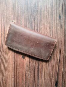 img 1 attached to 👨 ABC STORY Genuine Leather Trucker Wallet for Men | Stylish & Functional Accessories