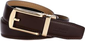 img 3 attached to 👔 Top-notch Men's Leather Ratchet Buckle Belts by Tonywell - Optimal Accessories
