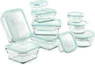 🔒 airtight tempered glasslock storage containers 20-piece set - microwave & oven safe, anti-spill proof логотип