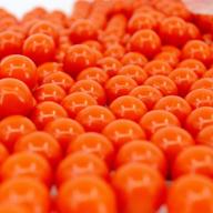 🟠 valken infinity paintballs - 68 caliber - 2,000 count - orange shell with vibrant orange fill logo