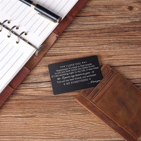 img 1 attached to 🎁 Idea for Boyfriend: Personalized Engraved Wallet Insert - A Sentimental Keepsake