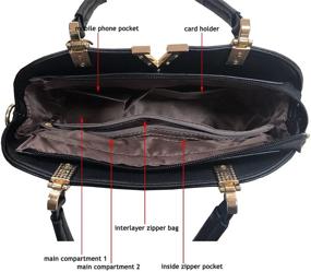 img 2 attached to Rubysports Crossbody Bags Feminine Lavender Women's Handbags & Wallets in Totes
