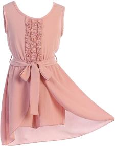 img 2 attached to 👗 Идеальный женский безрукавный макси комбинезон-юбка для стильного лета - США 4-14.