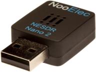 📻 nesdr nano 2 - компактный черный rtl-sdr usb комплект (rtl2832u r820t2) с антенной mcx. улучшенное программно-определяемое радио, совместимо с dvb-t и ads-b, безопасность от электростатического разряда. логотип