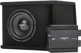 img 3 attached to 🔊 Skar Audio Одиночный 8-дюймовый Полный 700-Ваттный Сабвуфер SDR серии в комплекте с усилителем для уникального звукового опыта.