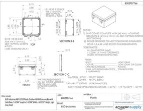 img 1 attached to 📦 BUD Industries NBF 32310 Plastic Outdoor Enclosure