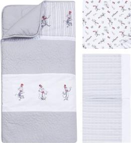 img 2 attached to 🐱 Delightful Dr. Seuss The Cat in The Hat Comes Back 4 Piece Bedding Set