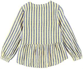 img 3 attached to Sweet Toddler Girls Ruffle Casual Button Down: Stylish Girls' Clothing for Every Occasion